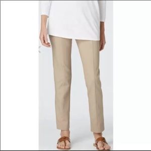 NWT J Jill Essential Slim Ankle Pants Pull on Elastic Waist Beige Size 22
